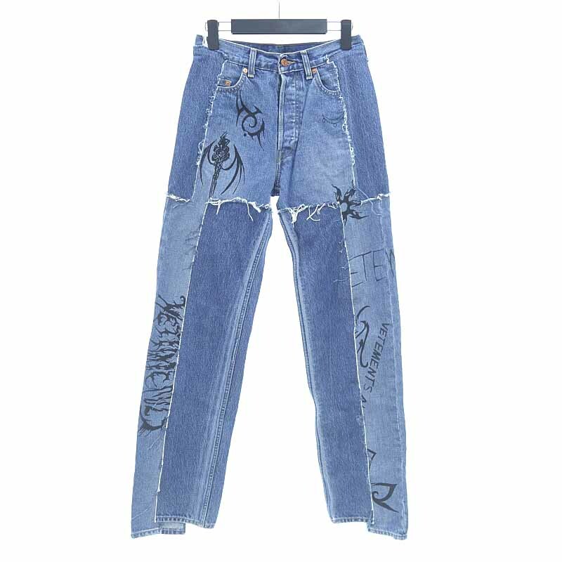 vetements sticker jeans
